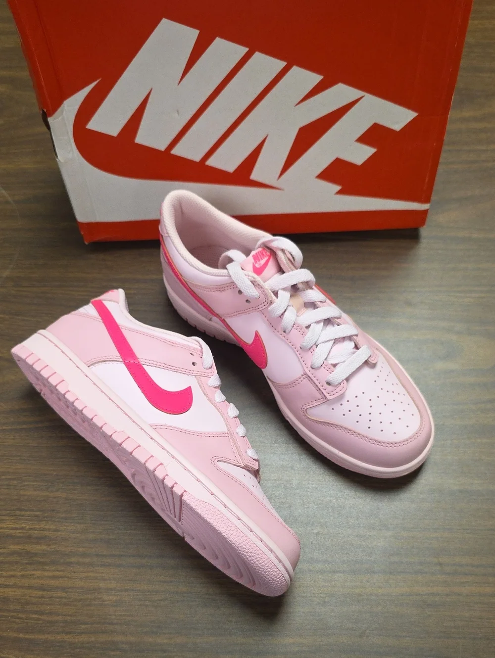 Nike Dunk Low GS (2022) Triple Pink DH9765-600 Women's 8.5 New